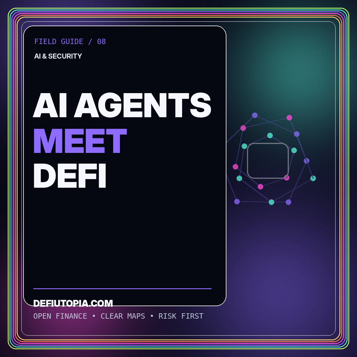AI Agents Meet DeFi — DeFiUtopia.com featured illustration