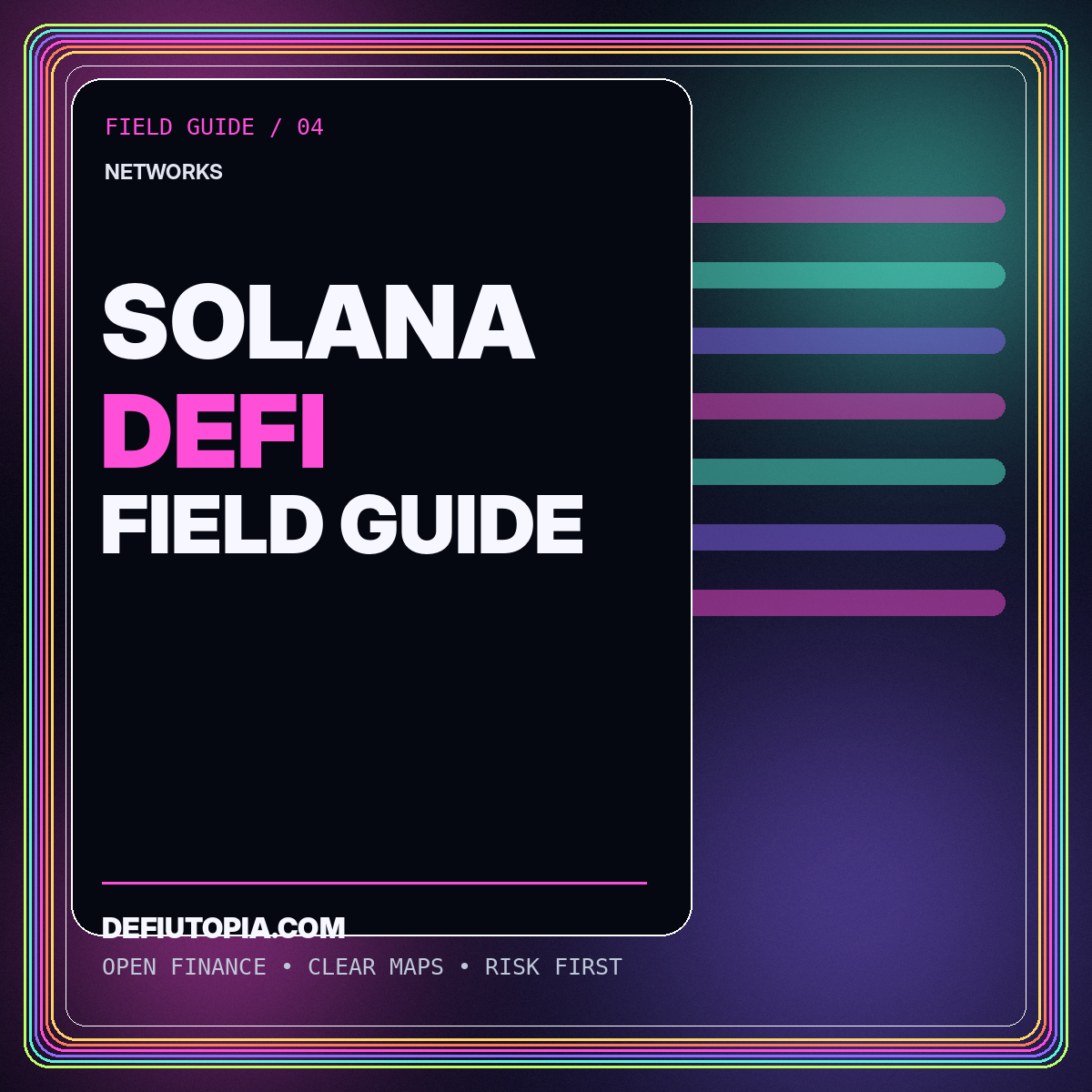 Solana DeFi Field Guide — DeFiUtopia.com featured illustration